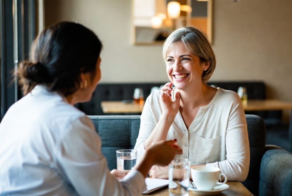 Jak probíhá koučinkové sezení Emočních rovnic 8 koucink dve zeny proti sobe